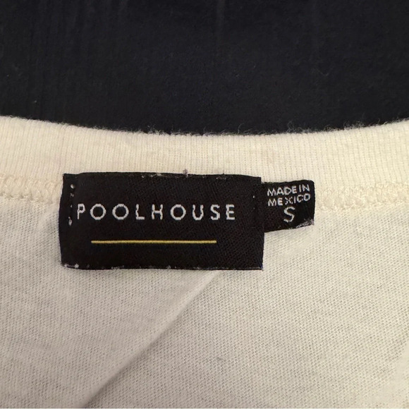 Poolhouse Chill Out Tropical Beach Chill Summer Pool Split Hem Graphic Tee EUC - Picture 5 of 9